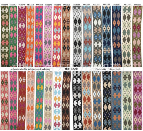 Лента ременная стропа 50 мм Британские ромбы Двусторонняя фото 3