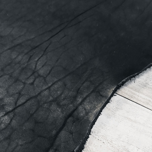 Кожа Вороток краст 2,1-2,5 мм Черный фото 3