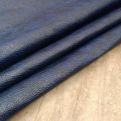 Кожа КРС 1,0 мм Слон Синий Турция фото 3