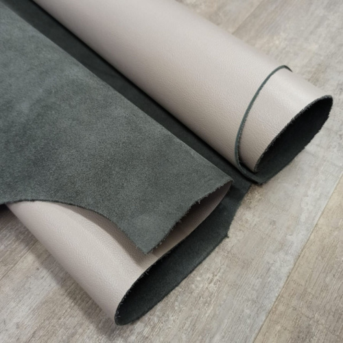 Кожа КРС 1,1-1,3 мм Бергамо Серо-бежевый фото 3