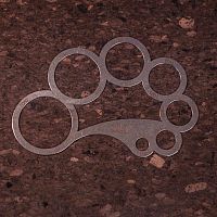 Шаблон круги Аткинсона Nattools  - купить для кожевенного хобби