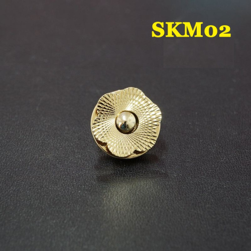 Застежка магнитная зажимная 17 мм Латунь SKM02  SKM02 - фото товара
