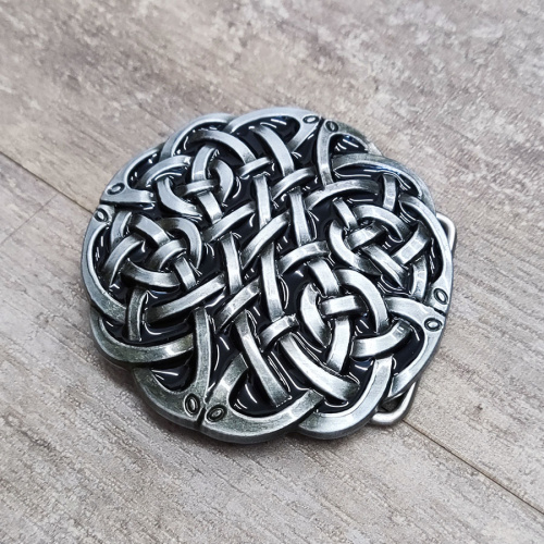 УЦЕНКА! Пряжка для ремня с шипом 40 мм Кельтский узор  PR HX-Z14uc - фото товара фото 2