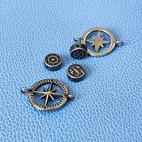 Бусины 2-3 мм для браслетов Сталь Морская