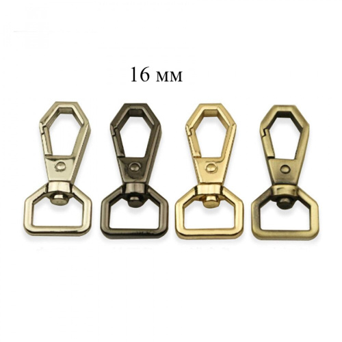 Карабин металлический шестиугольный 13-20 мм фото 5