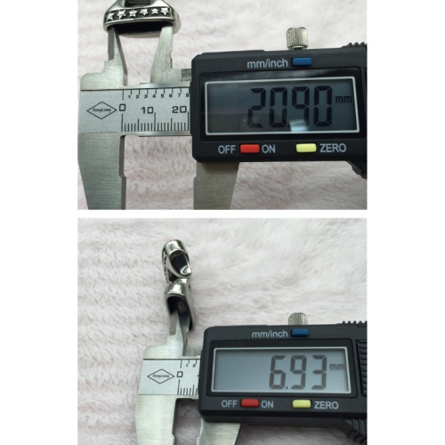 Замок 20х7 для плоских браслетов Звезды Сталь  BR-z16 - фото товара фото 4