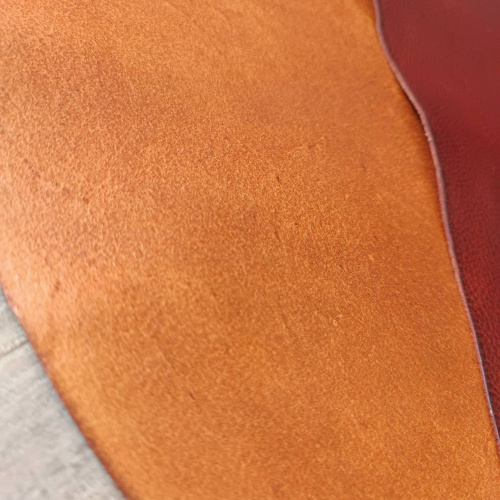 Кожа Пола 1,3 мм растит. дубл. Гранат Azzurro Италия фото 5