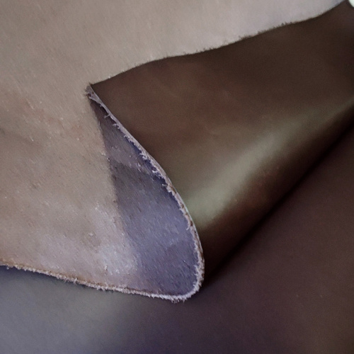 Кожа плечи 1,5 мм растит. дубл. Шоколад Италия фото 7