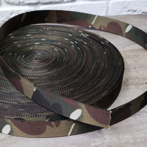 Лента ременная стропа 25 мм Милитари п/э  LRP-174 - фото товара