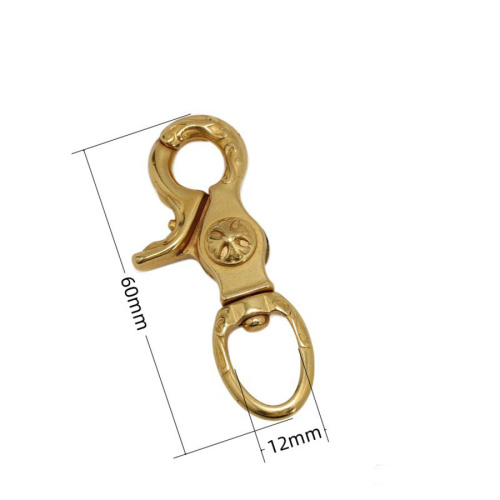 Карабин поворотный Латунь SL-001 фото 2