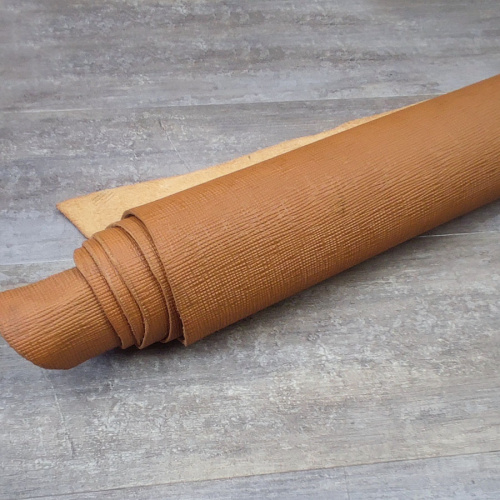 Кожа Сафьяно 1,5-1,8 мм Рыжий Италия Кожа Сафьяно 1,5-1,8 мм Рыжий Италия