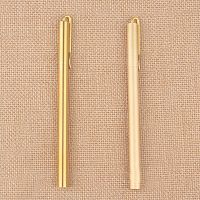 Корпус для ручки металлический с зажимом Латунь