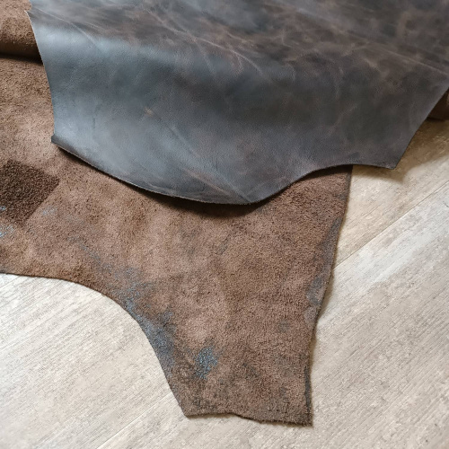 Кожа Крейзи Хорс 1,2-1,4 мм Pluto Тёмно-Коричневый фото 5