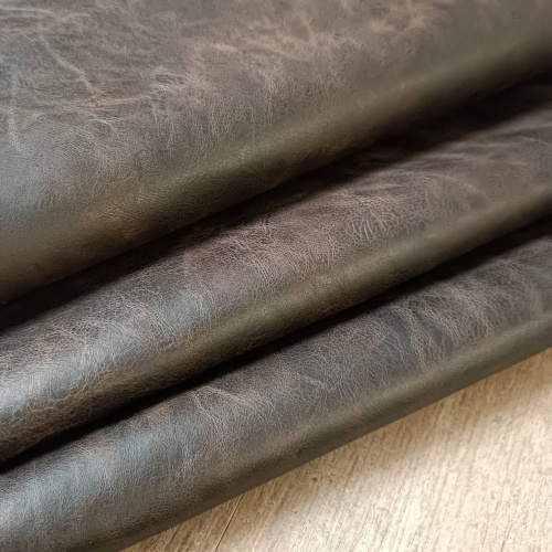 Кожа Крейзи Хорс 1,2-1,4 мм Pluto Тёмно-Коричневый фото 2