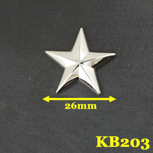 Кончо для кожаных изделий 26 мм Звезда Латунь KB203 фото 6