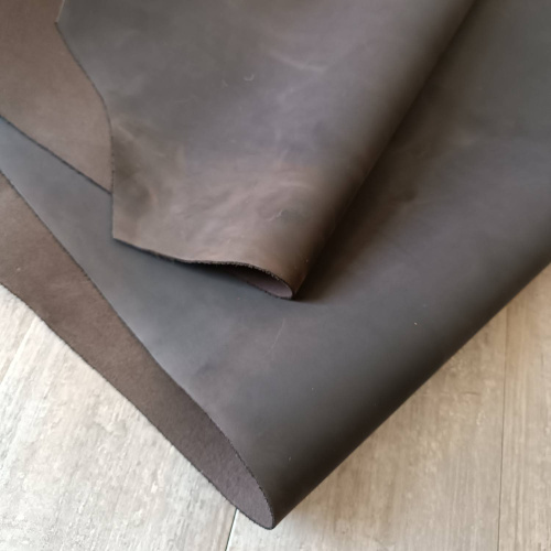 Кожа Крейзи Хорс Dark 1,4-1,6 мм Коричневый фото 4