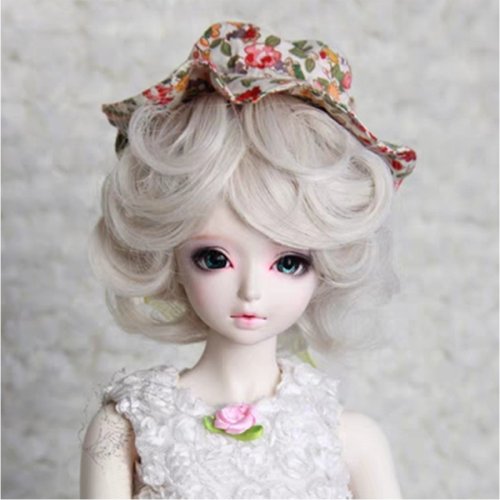 Парик для кукол короткий FBE683А цвет 60# размер А  FBE 683А - фото товара