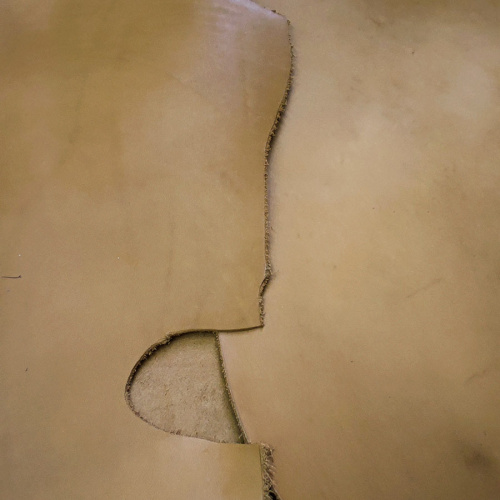 Кожа Краст 1,8-2,0 мм Горчично-золотой фото 3