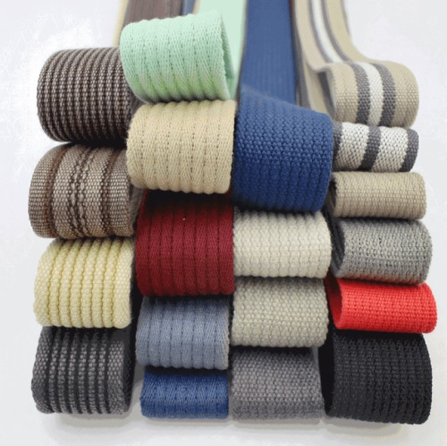 Лента ременная стропа 45 мм Лапша Серые полоски  QM001 - фото товара фото 4