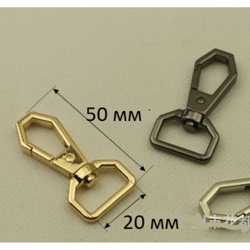 Карабин металлический шестиугольный 13-20 мм фото 7