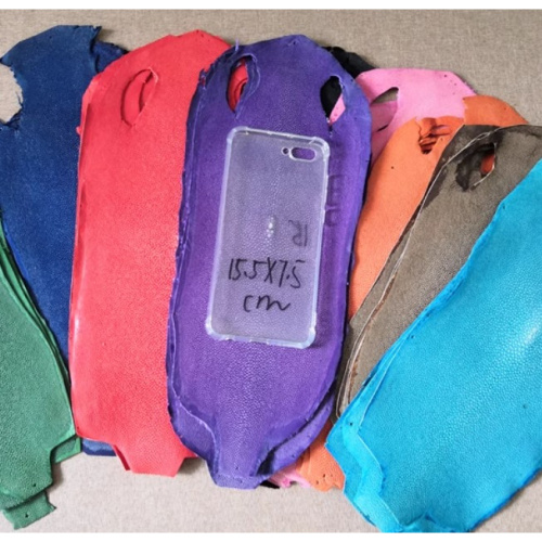 Кожа ската натуральная 10х30 см шлифованная фото 11