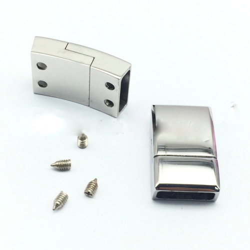 Замок для плоских браслетов 12х4 мм на винтах фото 2