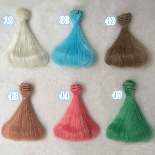 Трессы для кукол 15 см с Подвитыми кончиками BJD