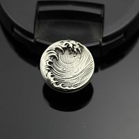 Кончо для кожаных изделий 18 мм Волна латунь  - купить для кожевенного хобби