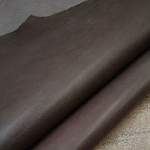 Кожа Пулл-Ап 1,2-1,4 мм цвет Темно-коричневый Италия фото 4