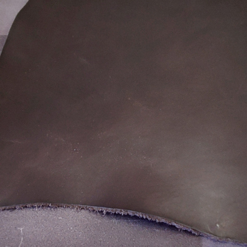 Кожа плечи 1,5 мм растит. дубл. Шоколад Италия фото 5