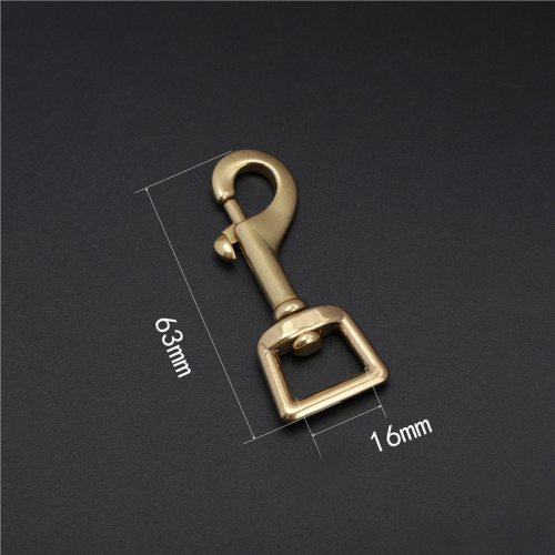 Карабин поворотный Латунь JZ-0022 фото 2