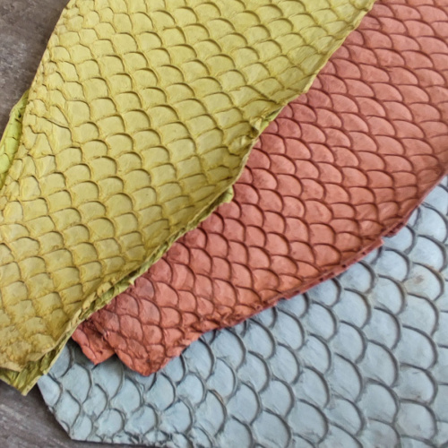 Кожа рыбы 0,7 мм Карп матовый 8*20 см фото 16