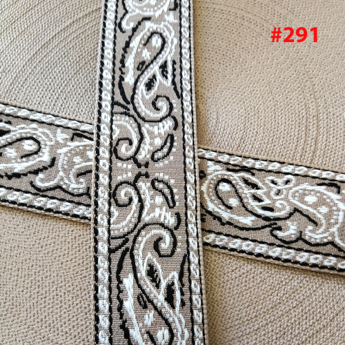 Лента ременная стропа 50 мм Вышивка Пейсли фото 5