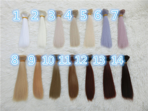 Трессы для кукол 30 см Прямые BJD