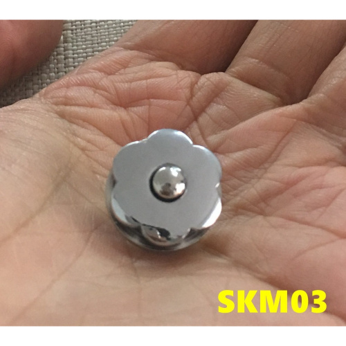 Застежка магнитная зажимная 17 мм Латунь SKM03 фото 6