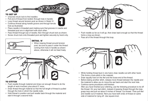 Ручная машинка для шитья кожи и комплектующие арт. 001 фото 7