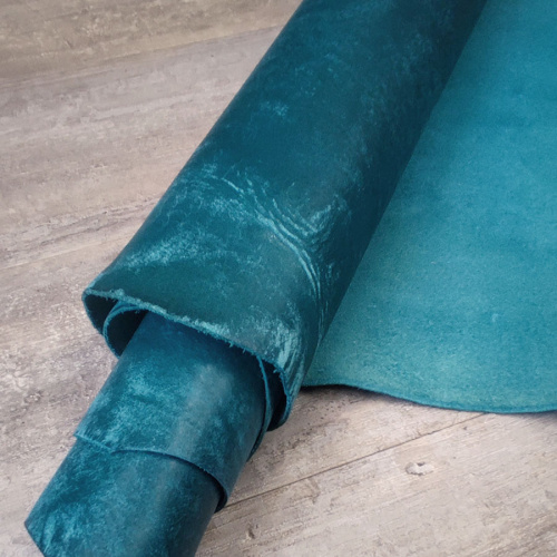 Кожа Пола 1,2 мм растит. дубл. MAYA Темно-бирюзовый фото 3