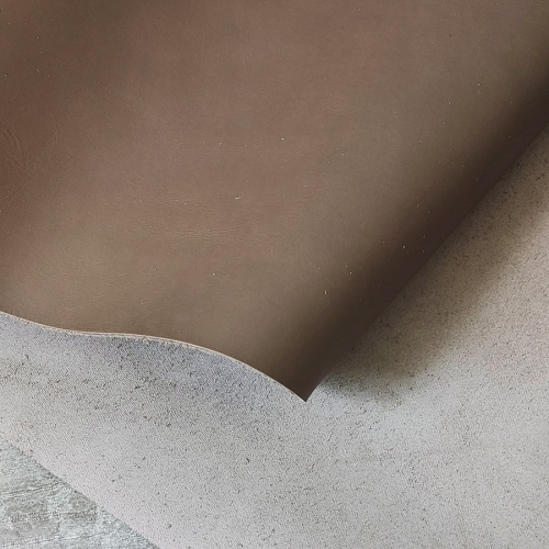 Кожа теленок 1,1-1,2 мм хром. дубл. Светло-коричневый фото 3