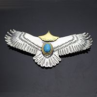 Кончо для кожаных изделий Орел Серебро  - купить для кожевенного хобби