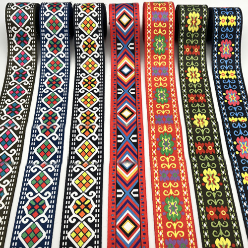 Лента ременная стропа 50 мм Ацтекские ромбы  LH0082 - фото товара фото 5