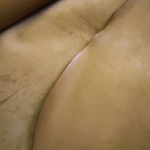 Кожа Краст 1,8-2,0 мм Горчично-золотой фото 4