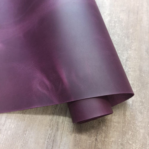 Кожа Крейзи Хорс 1,4-1,6 мм Фуксия Италия фото 4