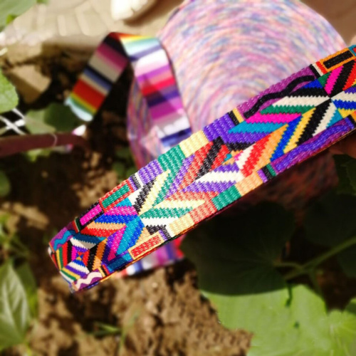 Лента ременная 38 мм Цветной орнамент пэ  LRP_38ZOR - фото товара