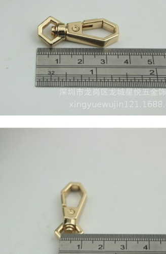 Карабин металлический шестиугольный 8 мм фото 3