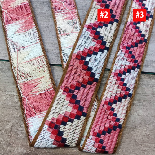 Лента текстильная 30-38 мм Вышивка Пиксели  фото 3