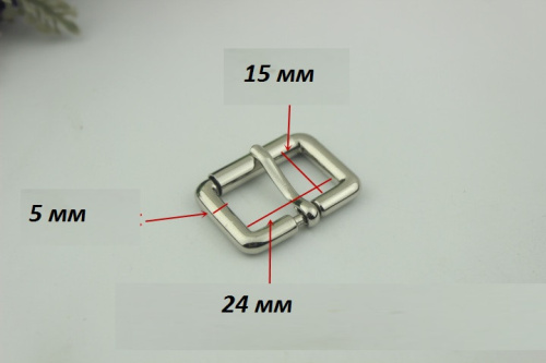 Пряжка 24-38 мм c роликом Z-032 фото 3