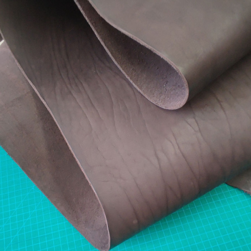 Кожа вороток ШСК краст 3,6-4,0 мм комб. дубл. Коричневый Белоруссия фото 4