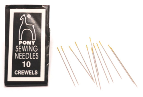 Иглы бисерные с золотым ушком № 10 3,3 см набор 25 шт  AC XN-0041 - фото товара