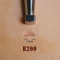 Штамп для тиснения по коже B200 PGF углеродистая сталь  - купить для кожевенного хобби