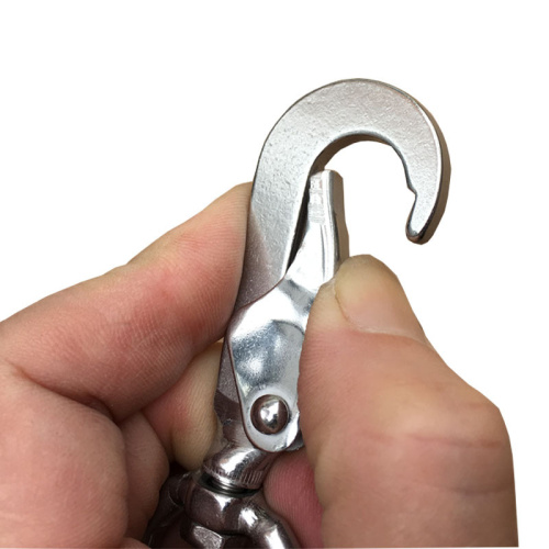 Карабин для поводка 9-21 мм поворотный Сталь фото 2